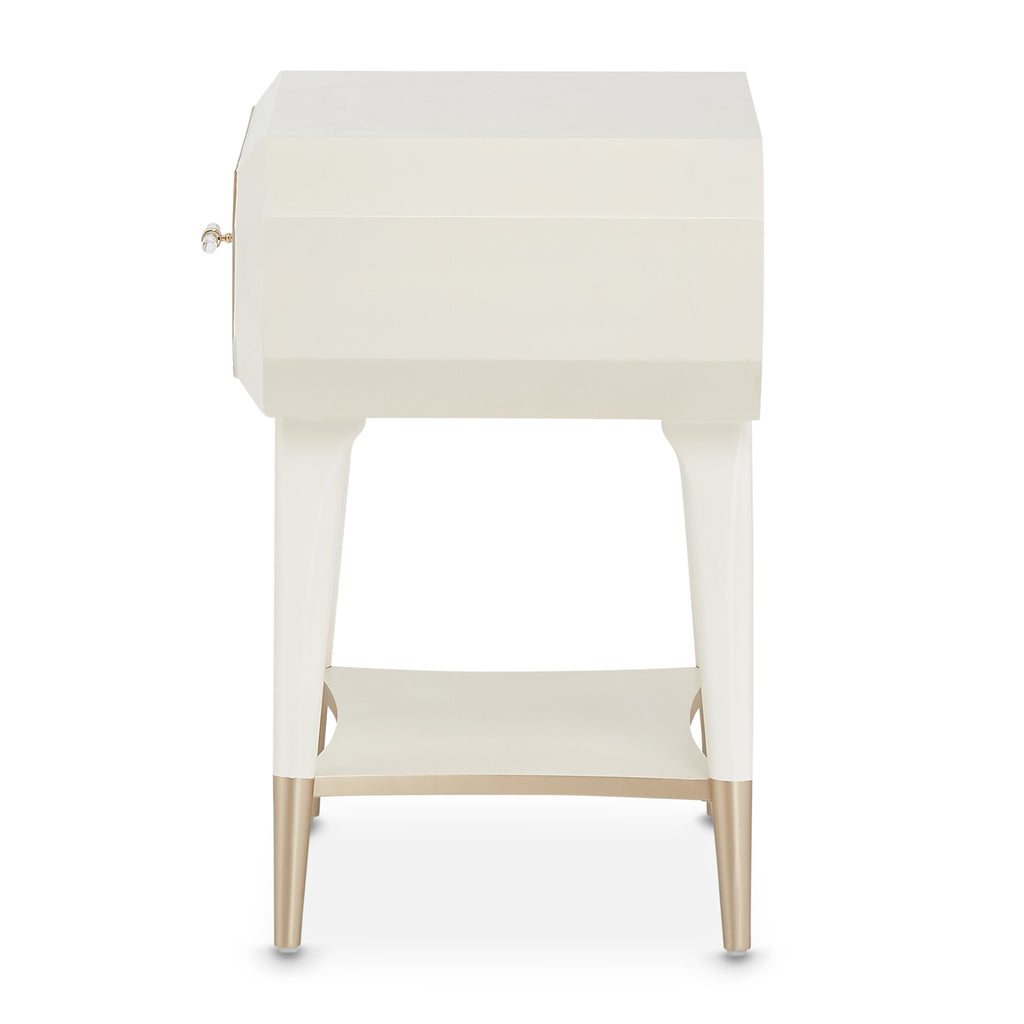 La Rachelle Nightstand/End Table 1 Drawer Medium Champagne — Medium Champagne — official view