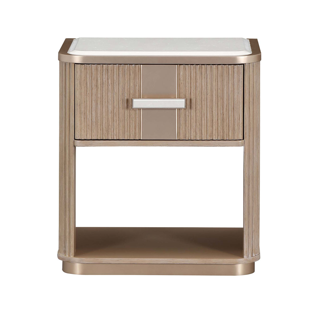West Kensington 1 Drawer Nightstand — Sea Salt Caramel — official view