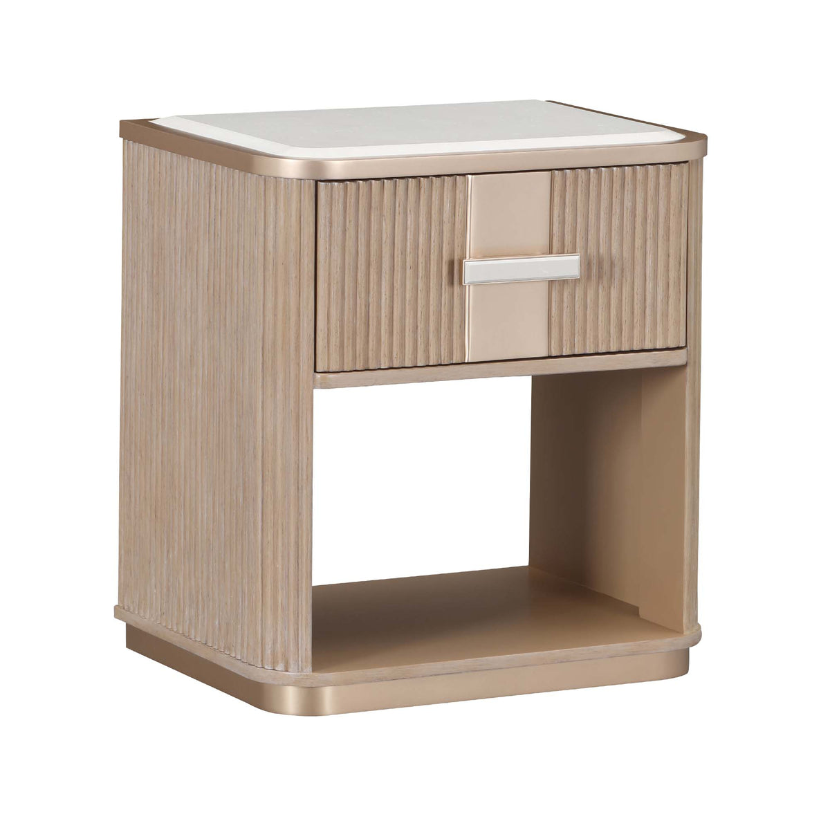 West Kensington 1 Drawer Nightstand — Sea Salt Caramel — official view