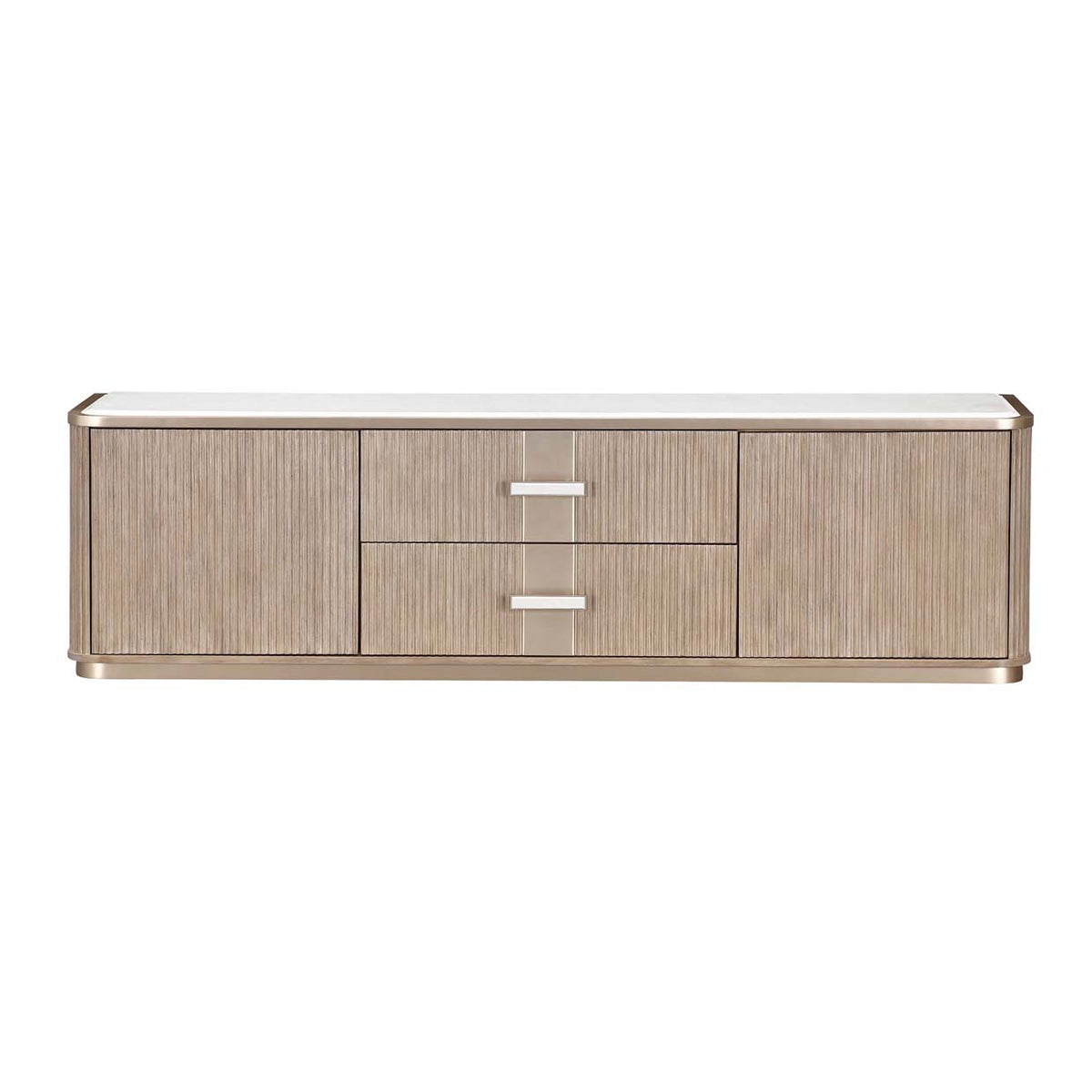 West Kensington Media Cabinet — Sea Salt Caramel — official view 1