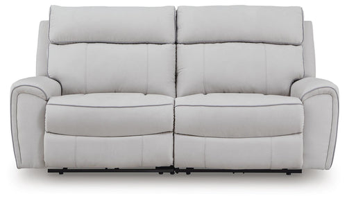 Grafton Pike Pearl/Ash Power Reclining Loveseat