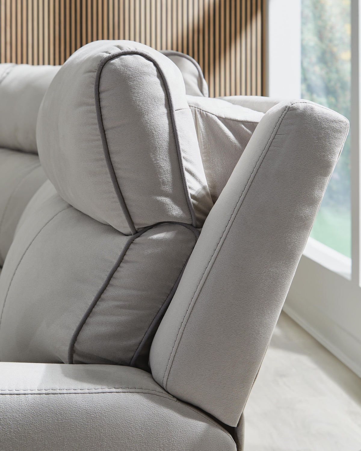 Grafton Pike Pearl/Ash Power Reclining Sofa