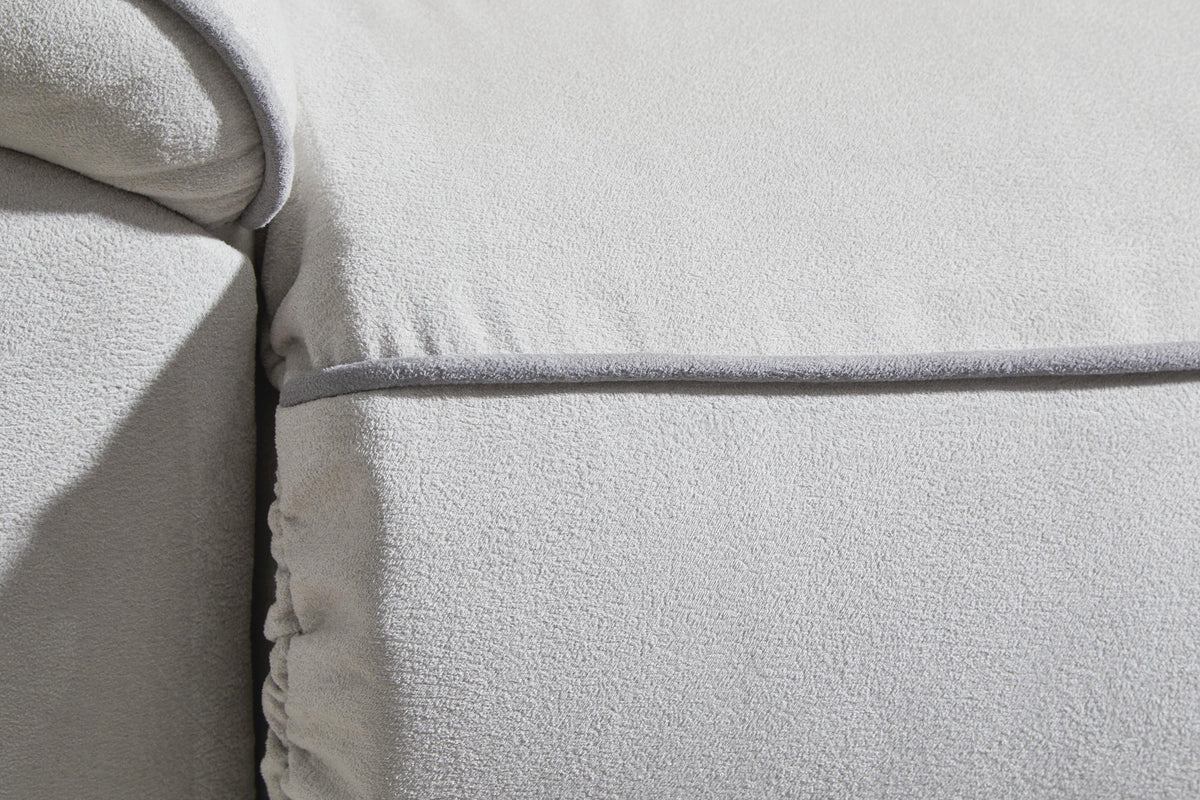 Grafton Pike Pearl/Ash Power Reclining Loveseat