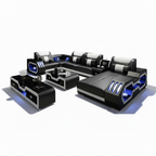 Aurelmont Noir Sectional — left side view