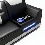 Aurelmont Noir Sectional — detail
