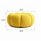Cielmont Bellac Stool dimension diagram showing 31.5 IN length and width and 14.17 IN height