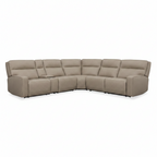Cortevia Leather Sectional — front view