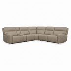 Cortevia Leather Sectional — front view