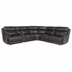 Draventon Leather Sectional — front view
