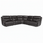 Draventon Leather Sectional — front view