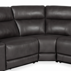 Draventon Leather Sectional — leather detail