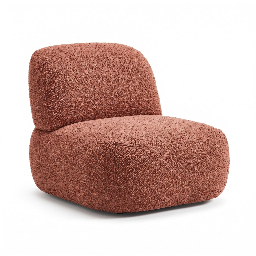 Durevia Accent Chair with plush upholstery, a separate cushioned backrest, curved arms, and a supportive base on a white background.