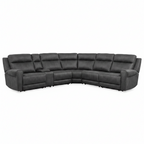 Elaroux Fabric Sectional — front view