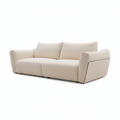 Fiorenne Loveseat in ivory fabric, right-front 45-degree view