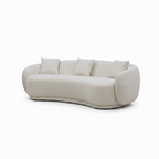 Franchet Sofa cream fabric left front 45 degree view