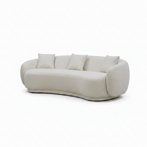 Franchet Sofa cream fabric left front 45 degree view