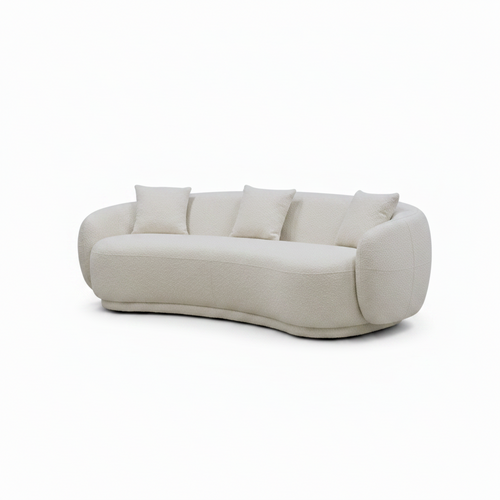 Franchet Sofa cream fabric left front 45 degree view