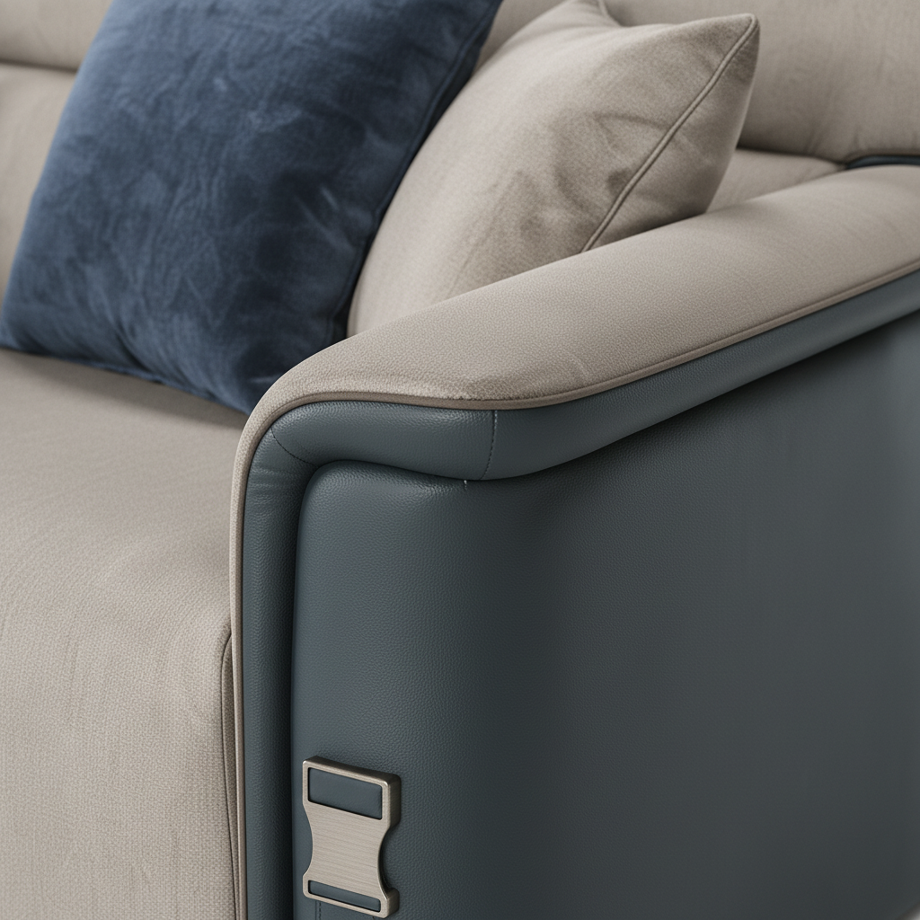 Gildenne Sofa arm upholstery and construction detail