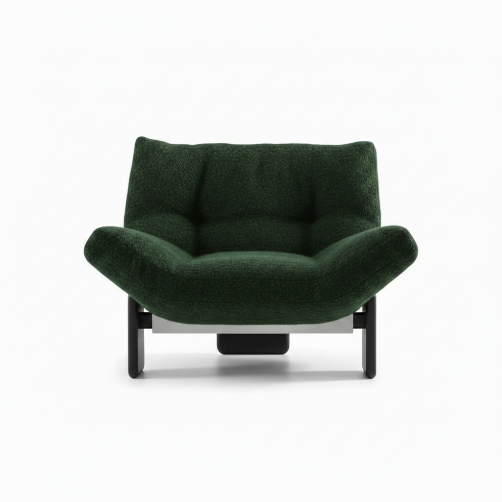 Harcourt Accent Chair straight-on front view on a white background