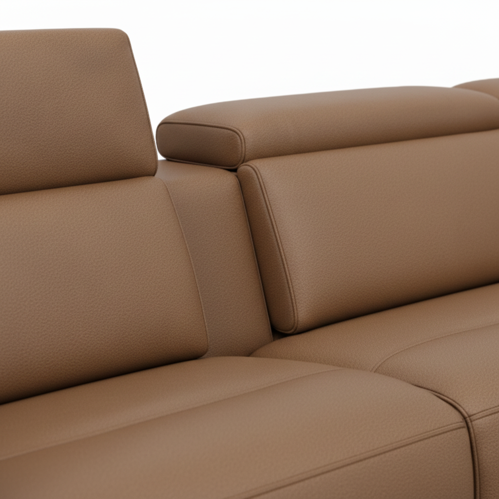 Isadorne Leather Sectional — detail