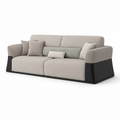 Jasvane Loveseat in light beige upholstery, right-front 45-degree view
