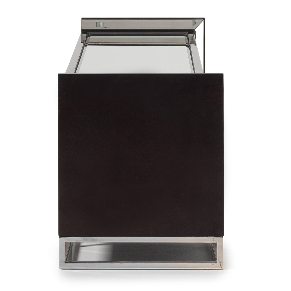 Carmela Media Cabinet — Glossy Charcoal — official view 2