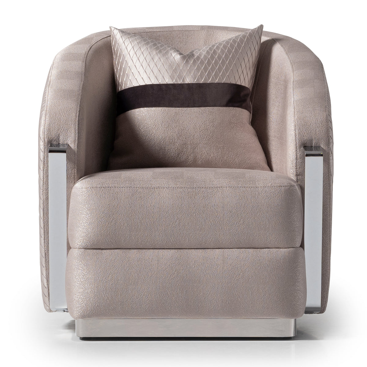 Carmela Chair — Zinc/Chrome — official view