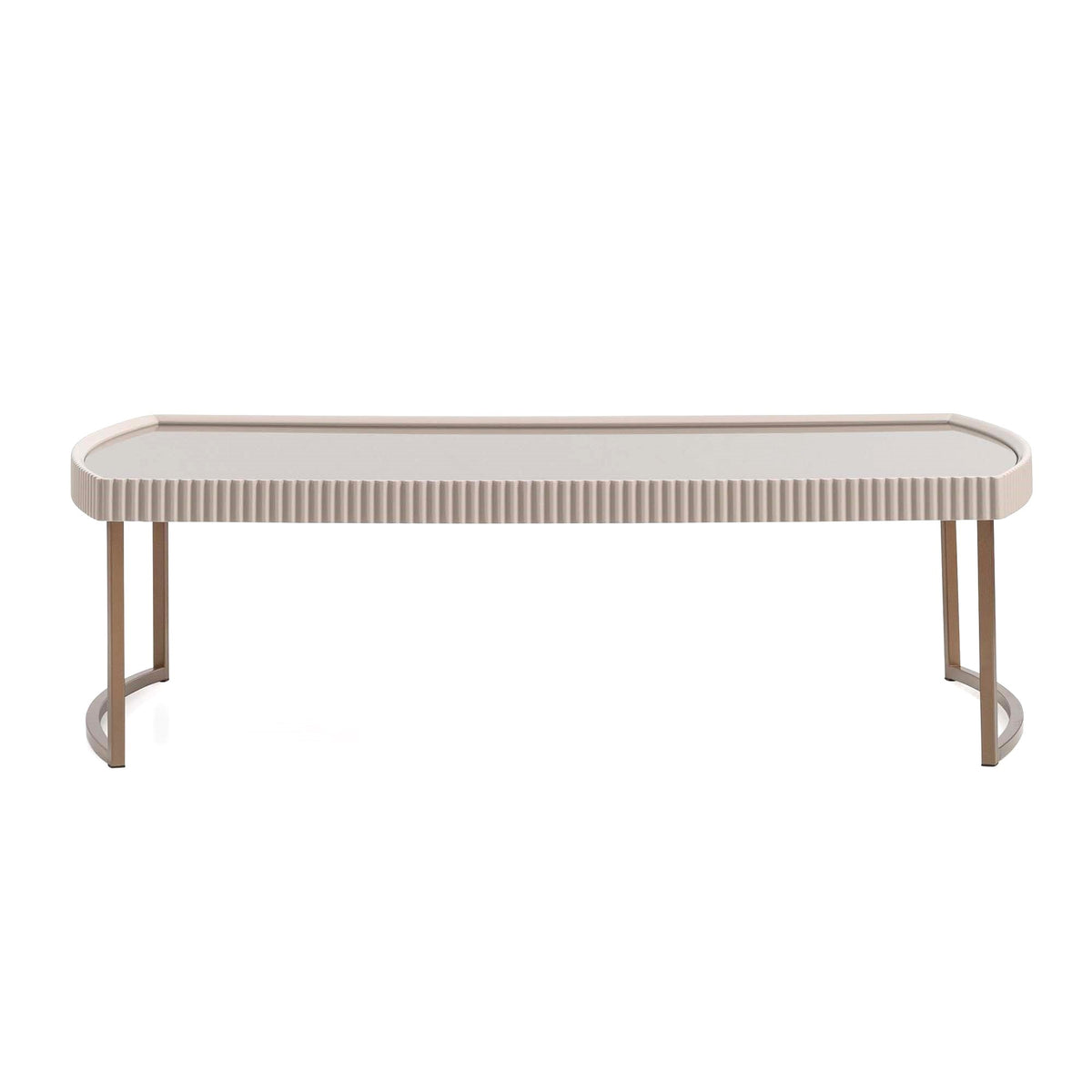 Lisbon Cocktail Table — Silky Cream/Bronze — official view
