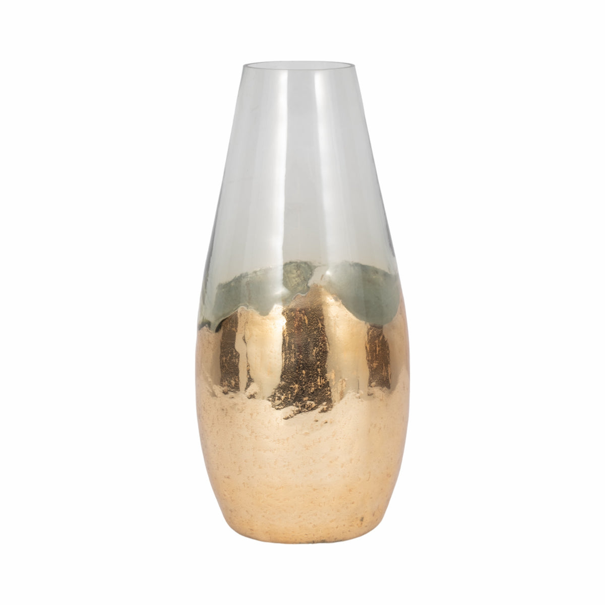 Reedmore Clear Glass Vase — 15″