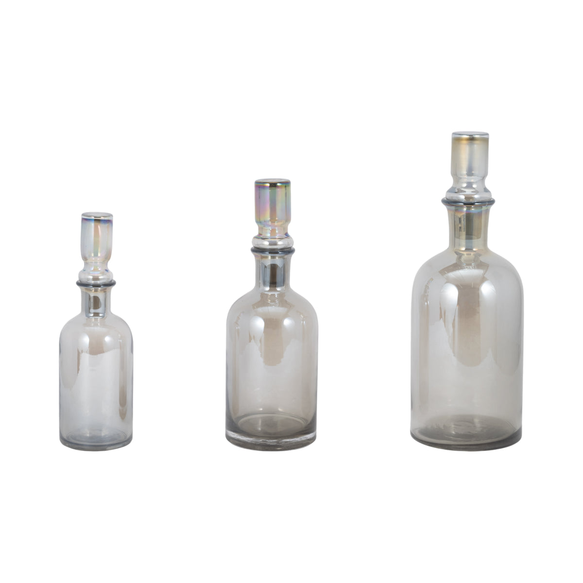 Nortonfield Set of 3 Gray Vases — 16″