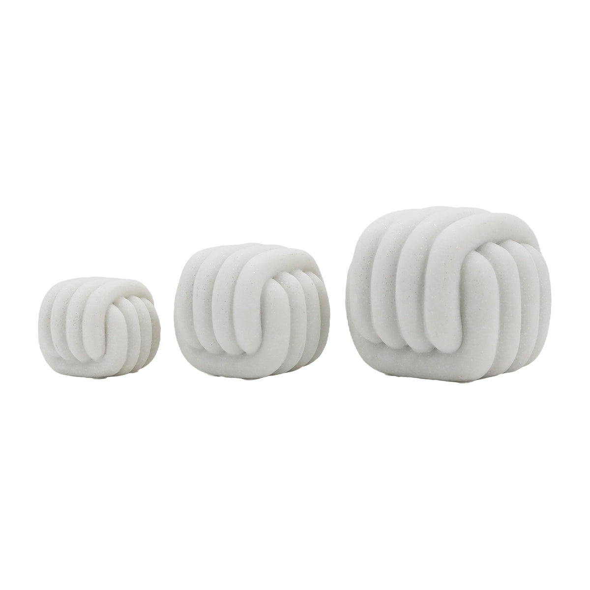 Barnetridge Set of 3 White Decor — 5″