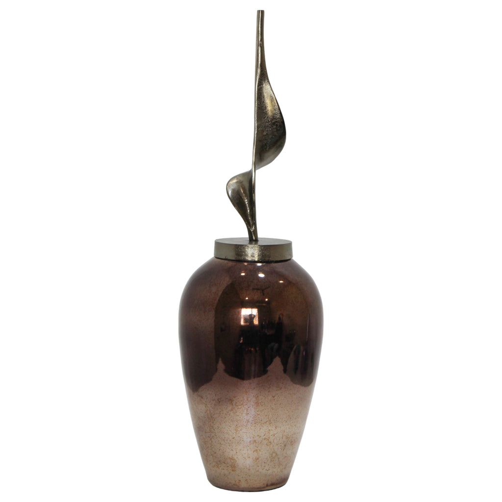 Gunnargrove Gray Glass Vase — 33″