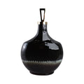 Elmontgrove Black Glass Vase — 20″