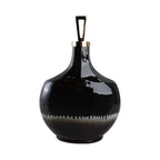 Elmontgrove Black Glass Vase — 20″
