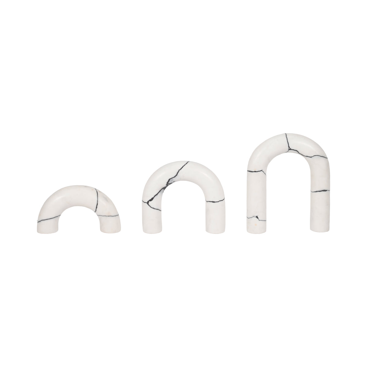 Sylvanoak Set of 3 White Decor — 10″