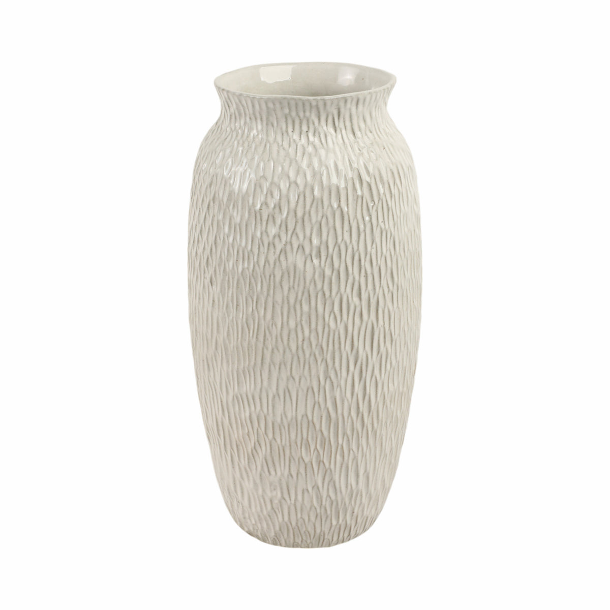 Bennetside White Vase — 15″