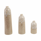 Kelseylake Set of 3 Tan Vases — 16″