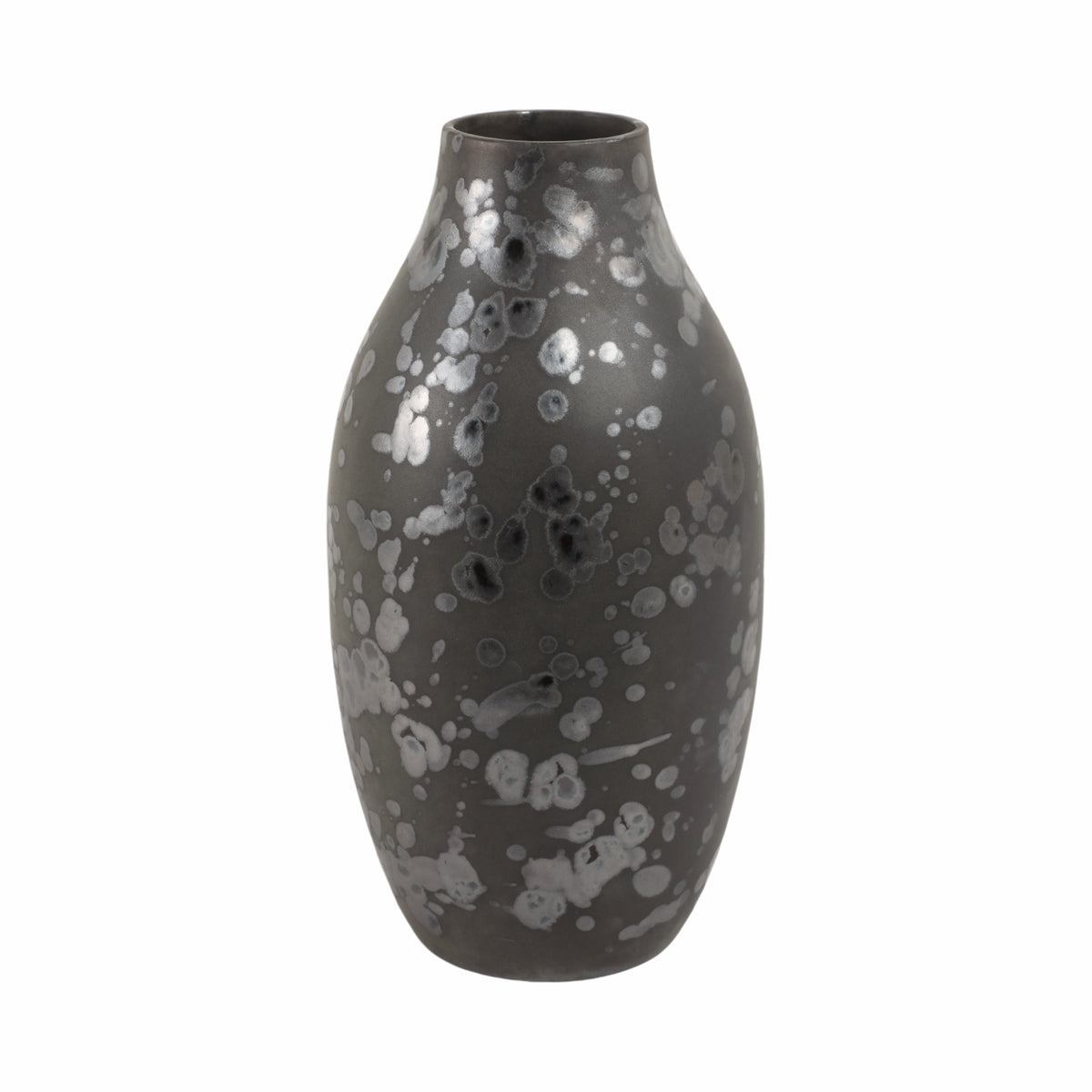 Burgessley Black Vase — 14″
