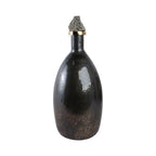 Farleydale Black Glass Vase — 20″