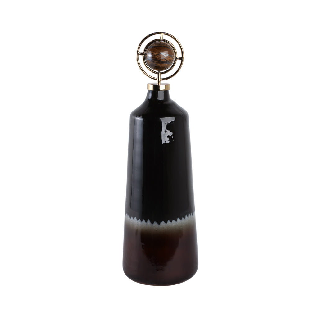 Graydonwind Brown Glass Vase — 26″