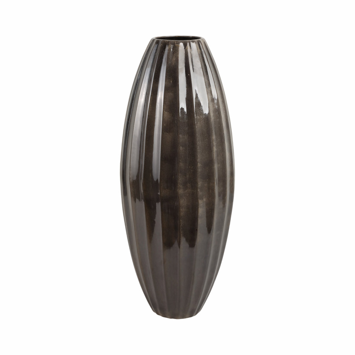 Tiltonridge Black Vase — 25″