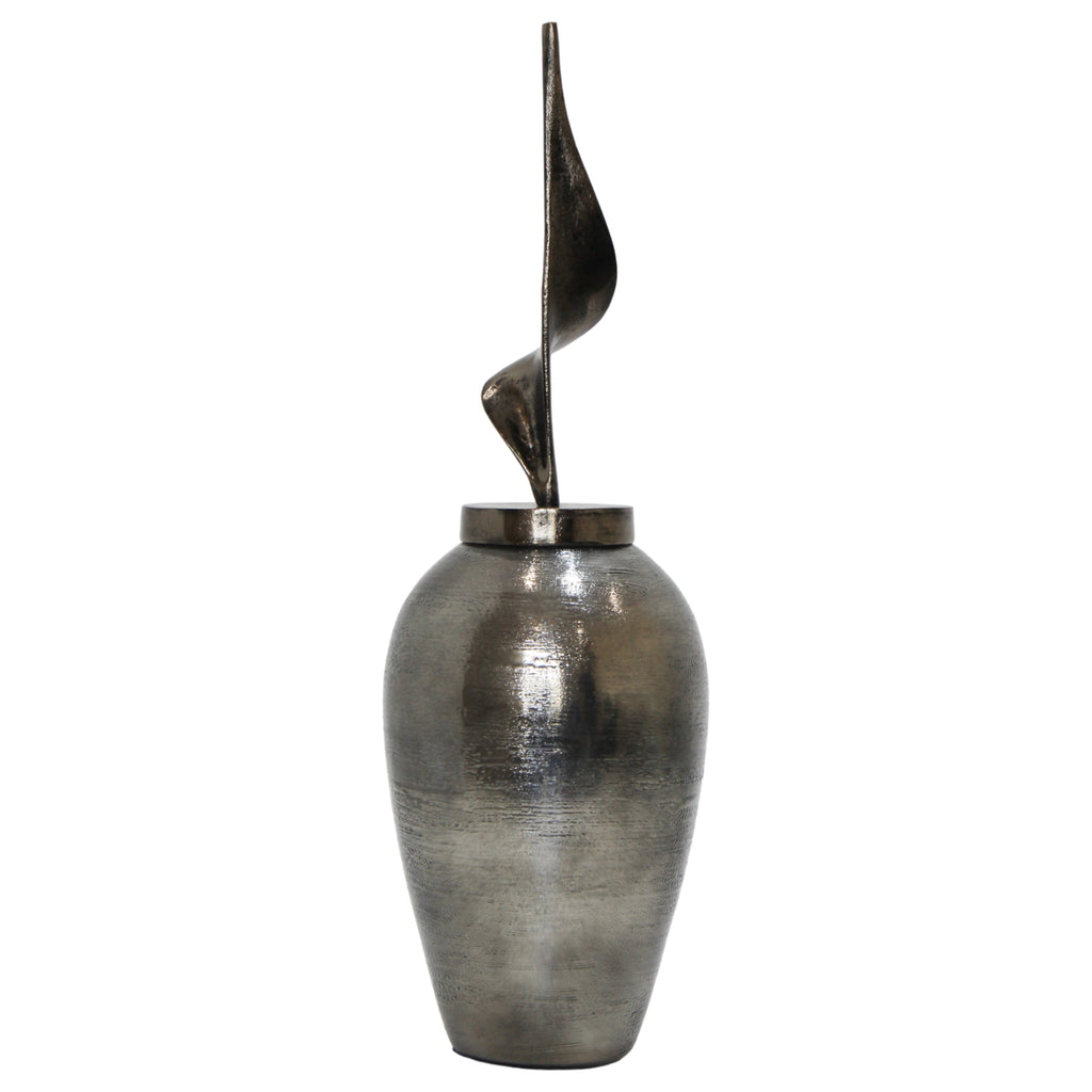 Gunnargrove Gray Glass Vase — 26″