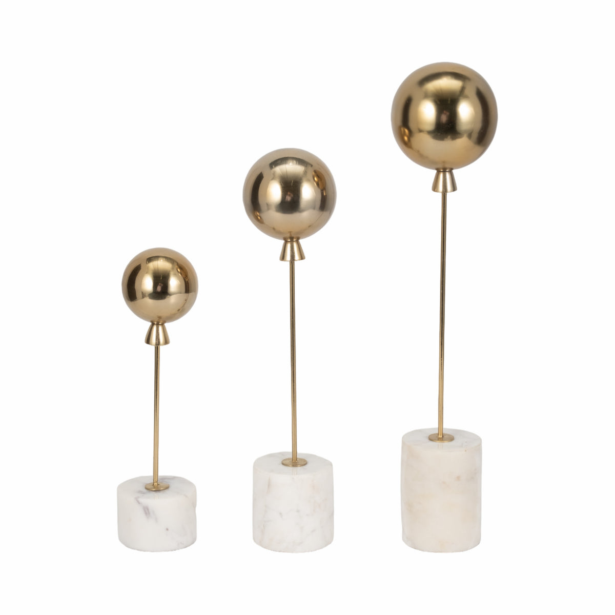 Rafestone Set of 3 Gold Decor — 18″