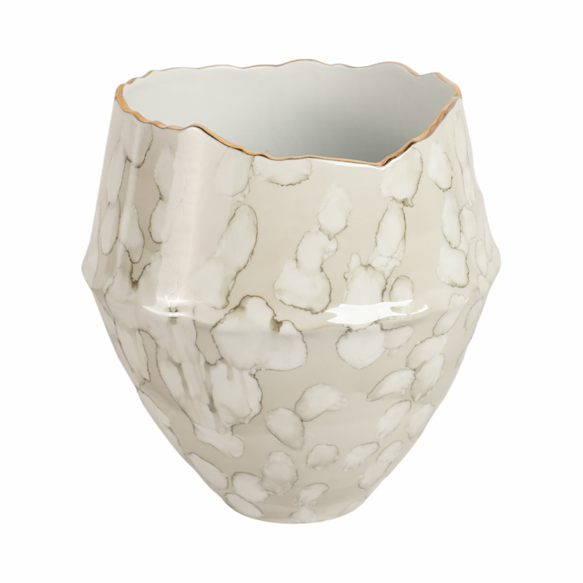 Hansonmill Ivory Vase — 10″
