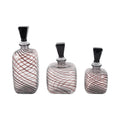 Clinton Set of 3 Black Vases — 11″