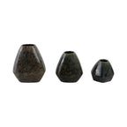 Denningham Set of 3 Brown Vases — 8″