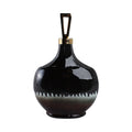 Elmontgrove Black Glass Vase — 16″