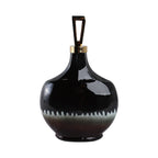 Elmontgrove Black Glass Vase — 16″
