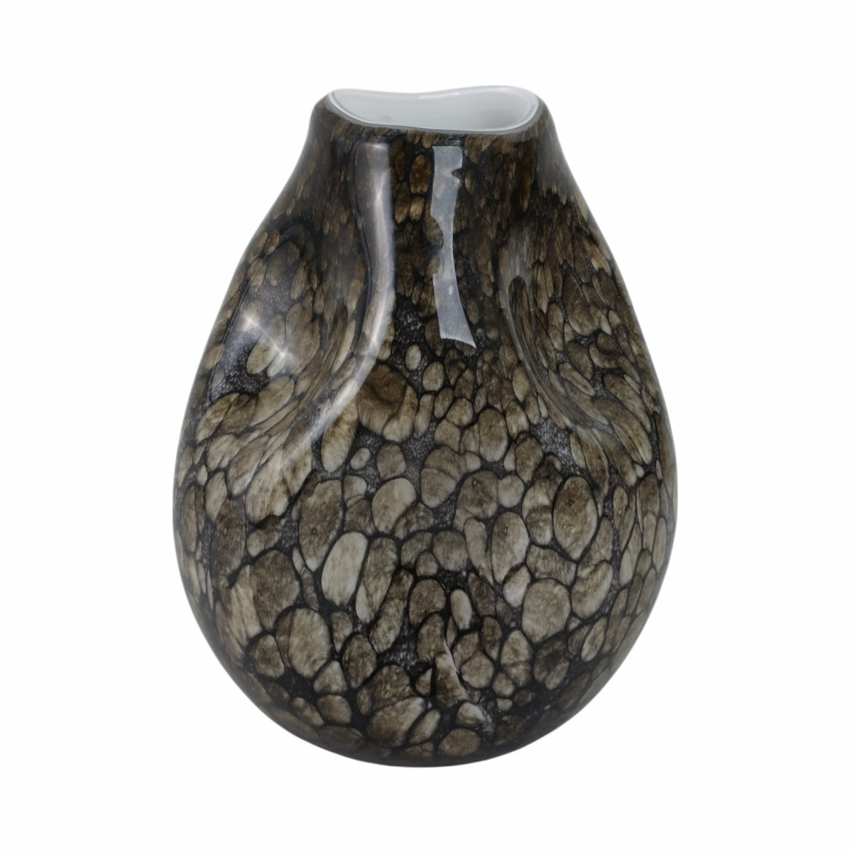 Colegate Brown Glass Vase — 10″