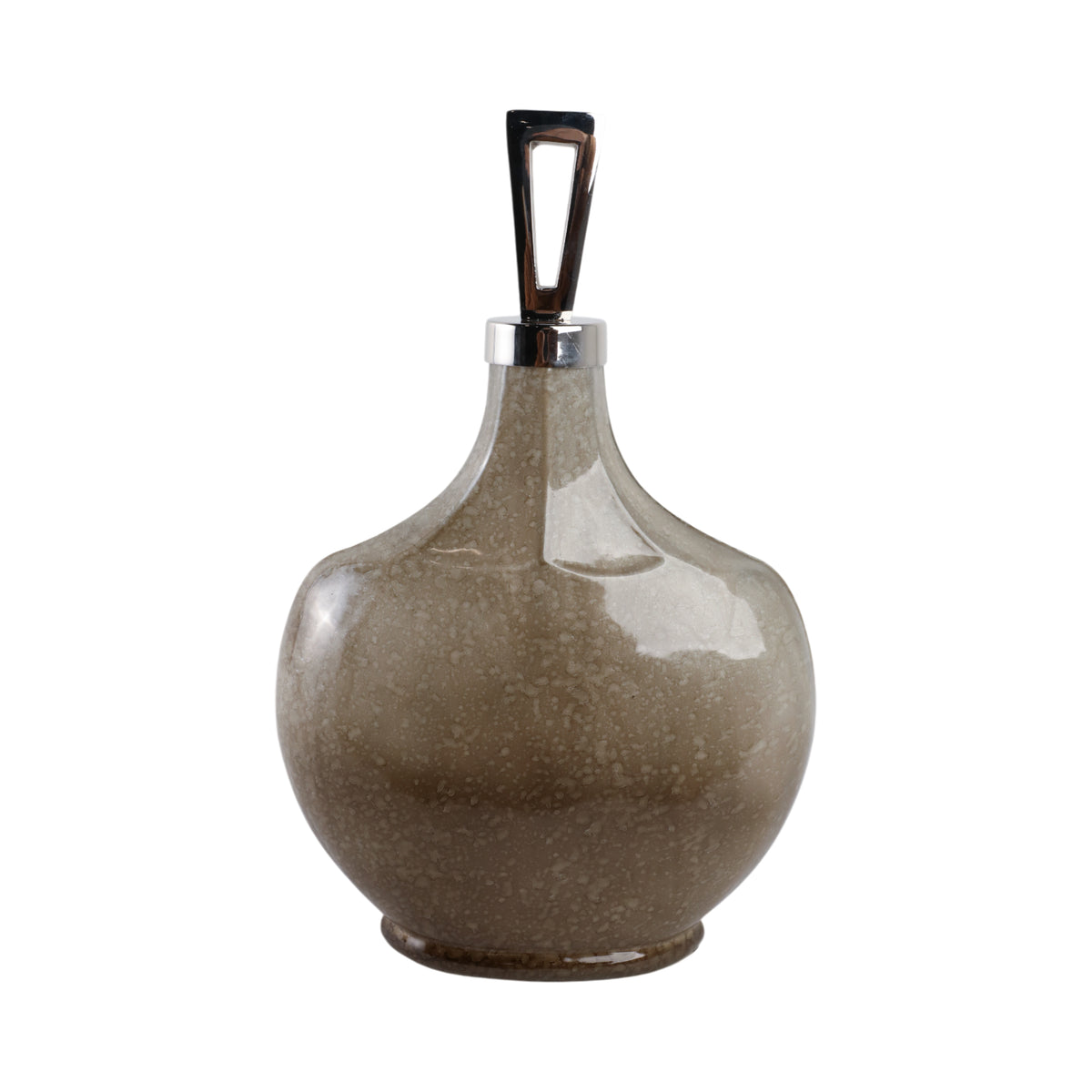 Tatummore White Glass Vase — 16″